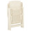Berkfield Garden Reclining Chairs 2 pcs Plastic White 6