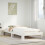 Berkfield Bed Frame without Mattress White 75x190 cm Small Single Solid Wood Pine 1