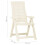 Berkfield Garden Reclining Chairs 2 pcs Plastic White 9