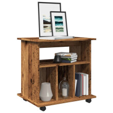 Berkfield Rolling Cabinet Old Wood 60x45x60 cm Engineered Wood