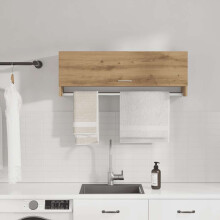 Berkfield Wardrobe Artisan Oak 100x32.5x35 cm Engineered Wood