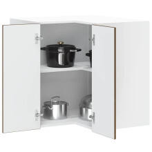Berkfield Kitchen Wall Corner Cabinet "Porto" Brown Oak Engineered Wood