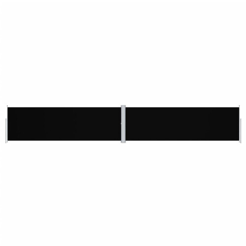 Berkfield Retractable Side Awning Black 160x1000 cm 1