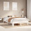 Berkfield Bed Frame without Mattress White 160x200 cm Solid Wood Pine 1