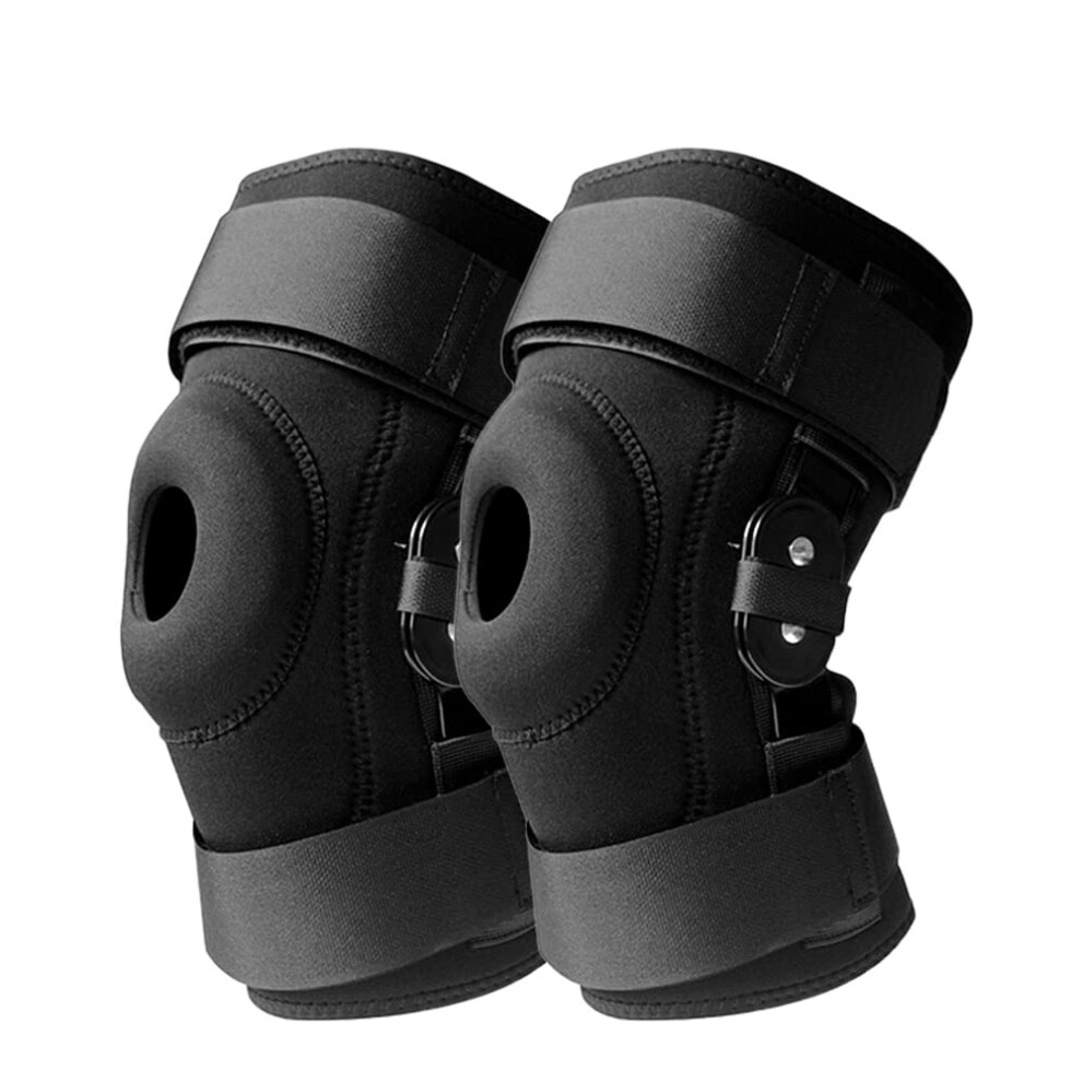 Adjustable Hinged Knee Brace XXL for Patella Instability and Meniscus Tear, Dual Stability Support