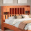 Berkfield Headboard with Storage Wax Brown 150 cm Solid Wood Pine 1