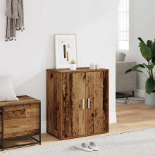 Berkfield Shoe Cabinet Old Wood 60x35x70 cm Engineered Wood