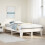 Berkfield Bed Frame without Mattress White 135x190 cm Double Solid Wood Pine 1