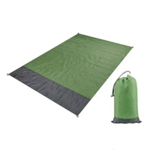 Waterproof Sandproof Beach Blanket Oversized Picnic Mat Lightweight Foldable for Travel Camping Park Grass (Green B)