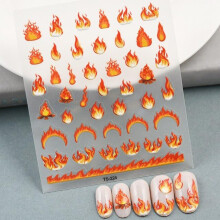 5D Butterfly Nail Art Stickers TS224 White 3D Wing Effect Easy Peel Long Lasting Nail Decoration
