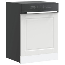 Berkfield Dishwasher Panel Porto White 60x1.5x57 cm Engineered Wood