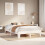 Berkfield Bed Frame without Mattress White 150x200 cm King Size Solid Wood Pine 1