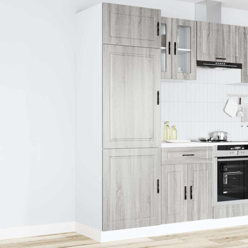 Berkfield Kitchen Cupboard "Porto" Grey Sonoma Engineered Wood