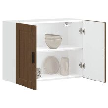 Berkfield Kitchen Wall Cabinet Porto Brown Oak Engineered Wood