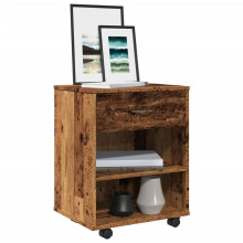 Berkfield Rolling Cabinet Old Wood 46x36x59 cm Engineered Wood