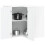 Berkfield Kitchen Wall Corner Cabinet Porto High Gloss White Engineered Wood 1
