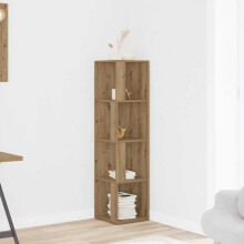 Berkfield Corner Cabinet Artisan Oak 33x33x132 cm Engineered Wood