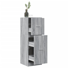 Berkfield Apothecary Cabinet Grey Sonoma 40x41x118 cm Engineered Wood