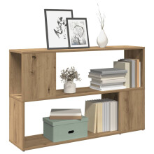 Berkfield Book Cabinet Artisian Oak 100x24x63 cm Engineered Wood