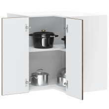 Berkfield Kitchen Wall Corner Cabinet "Porto" Smoked Oak Engineered Wood
