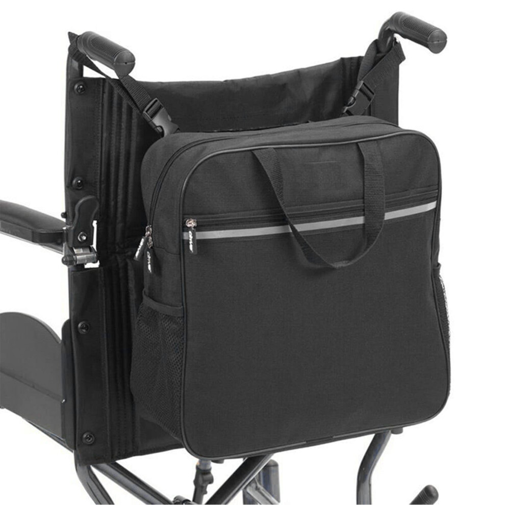 Wheelchair Backpack Bag for Adults, Large Capacity Waterproof Wheelchair Storage Pouch with MultiPocket Organizer and Secure Strap Attachment