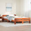 Berkfield Bed Frame without Mattress Wax Brown 135x190 cm Double Solid Wood Pine 1