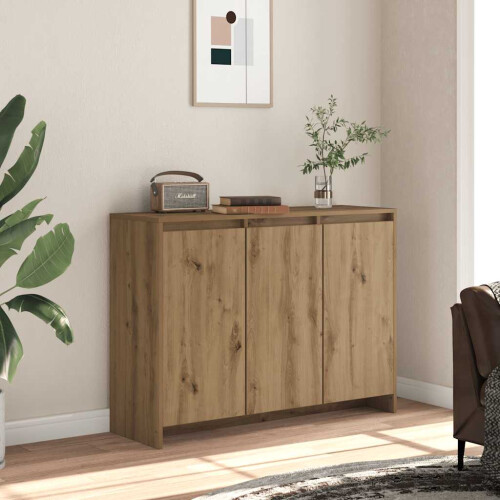 Berkfield Sideboard Artisan Oak 102x33x75 cm Engineered Wood