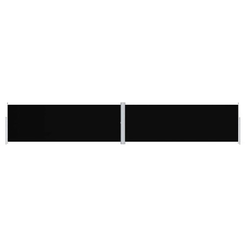 Berkfield Retractable Side Awning Black 180x1000 cm 1