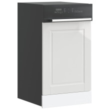 Berkfield Dishwasher Panel Porto High Gloss White 45x1,5x57 cm Engineered Wood