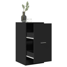 Berkfield Apothecary Cabinet Black 40x41x77.5 cm Engineered Wood