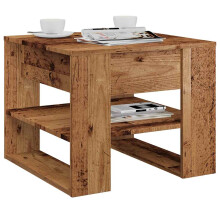 Berkfield Coffee Table Old Wood 55.5x55x45 cm Engineered Wood