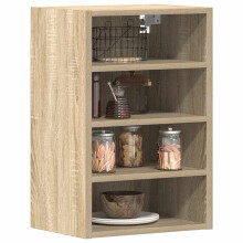 Berkfield Hanging Cabinet Riga Sonoma Oak 40x29.5x60 cm Engineered Wood