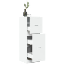 Berkfield Apothecary Cabinet White 40x41x118 cm Engineered Wood