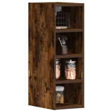 Berkfield Hanging Cabinet Riga Smoked Oak 20x29.5x60 cm Engineered Wood