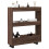Berkfield Narrow Storage Trolley 3 Tier Brown Oak Engineered Wood 1