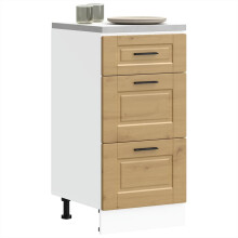 Berkfield Kitchen Base Cabinet Porto Artisan Oak Engineered Wood
