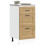Berkfield Kitchen Base Cabinet Porto Artisan Oak Engineered Wood 1