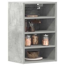 Berkfield Hanging Cabinet Riga Concrete Grey 40x29.5x60 cm Engineered Wood
