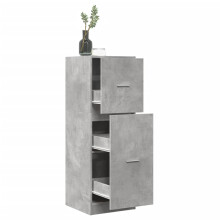 Berkfield Apothecary Cabinet Concrete Grey 40x41x118 cm Engineered Wood