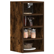 Berkfield Hanging Cabinet Riga Smoked Oak 30x29.5x60 cm Engineered Wood
