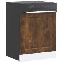Berkfield Dishwasher Panel Porto Smoked Oak 60x1.5x57 cm Engineered Wood