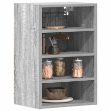 Berkfield Hanging Cabinet Riga Grey Sonoma 40x29.5x60 cm Engineered Wood