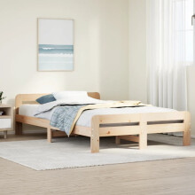 Berkfield Bed Frame without Mattress 120x190 cm Small Double Solid Wood Pine