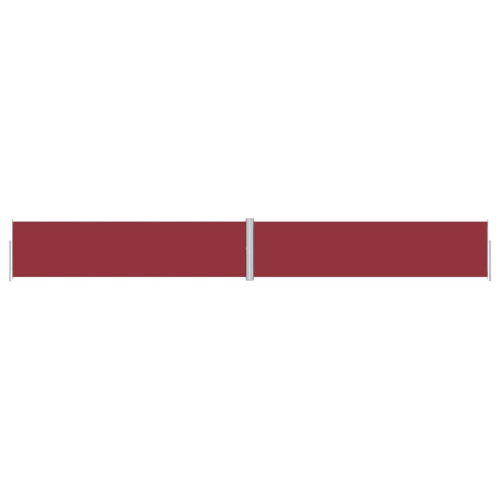 Berkfield Retractable Side Awning Red 160x1200 cm 1