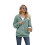Long Sleeve Zip- Hoodie Dark Green M 1