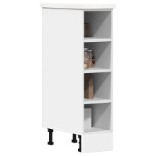 Berkfield Bottom Cabinet Riga White 20x44.5x81.5 cm Engineered Wood