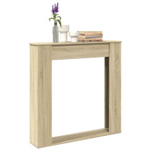 Berkfield Fireplace Surround Sonoma Oak 100x20x100 cm Engineered Wood