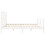 Berkfield Bed Frame without Mattress White 200x200 cm Solid Wood 7