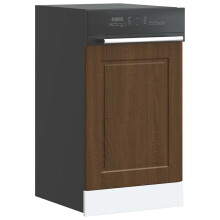 Berkfield Dishwasher Panel Porto Brown Oak 45x1,5x57 cm Engineered Wood