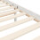 Berkfield Bed Frame without Mattress White 200x200 cm Solid Wood 10